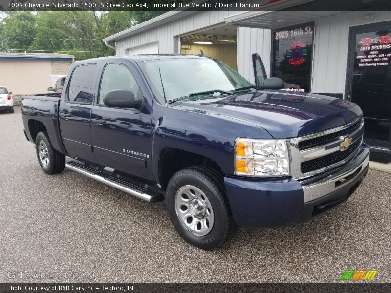 Imperial Blue Metallic / Dark Titanium 2009 Chevrolet Silverado 1500 LS Crew Cab 4x4