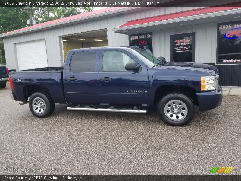 Imperial Blue Metallic / Dark Titanium 2009 Chevrolet Silverado 1500 LS Crew Cab 4x4