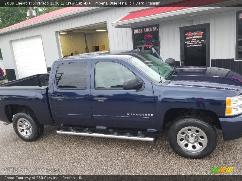 Imperial Blue Metallic / Dark Titanium 2009 Chevrolet Silverado 1500 LS Crew Cab 4x4