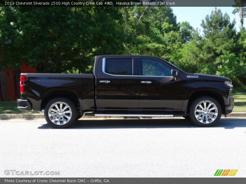 Havana Brown Metallic / Jet Black 2019 Chevrolet Silverado 1500 High Country Crew Cab 4WD