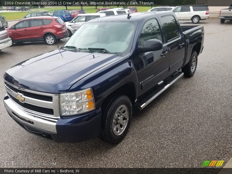 Imperial Blue Metallic / Dark Titanium 2009 Chevrolet Silverado 1500 LS Crew Cab 4x4