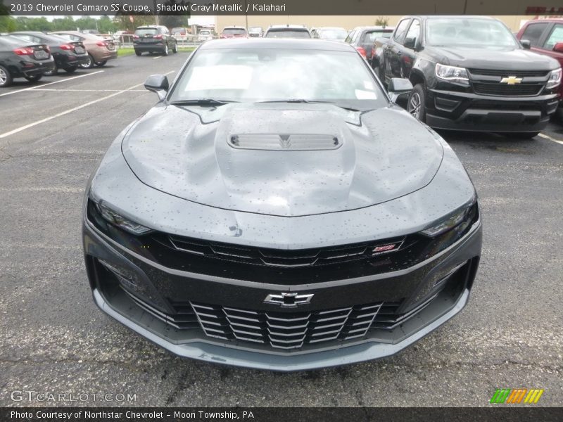 Shadow Gray Metallic / Kalahari 2019 Chevrolet Camaro SS Coupe