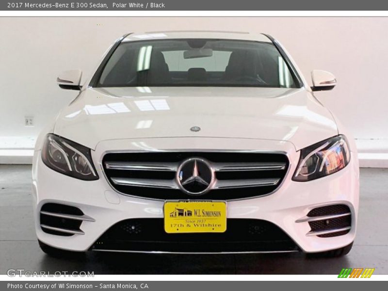 Polar White / Black 2017 Mercedes-Benz E 300 Sedan