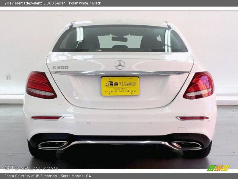 Polar White / Black 2017 Mercedes-Benz E 300 Sedan