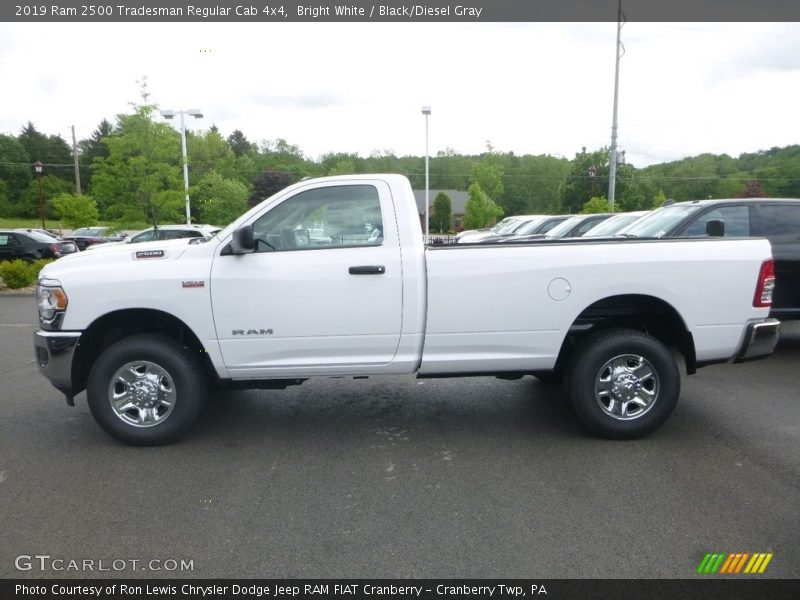 Bright White / Black/Diesel Gray 2019 Ram 2500 Tradesman Regular Cab 4x4