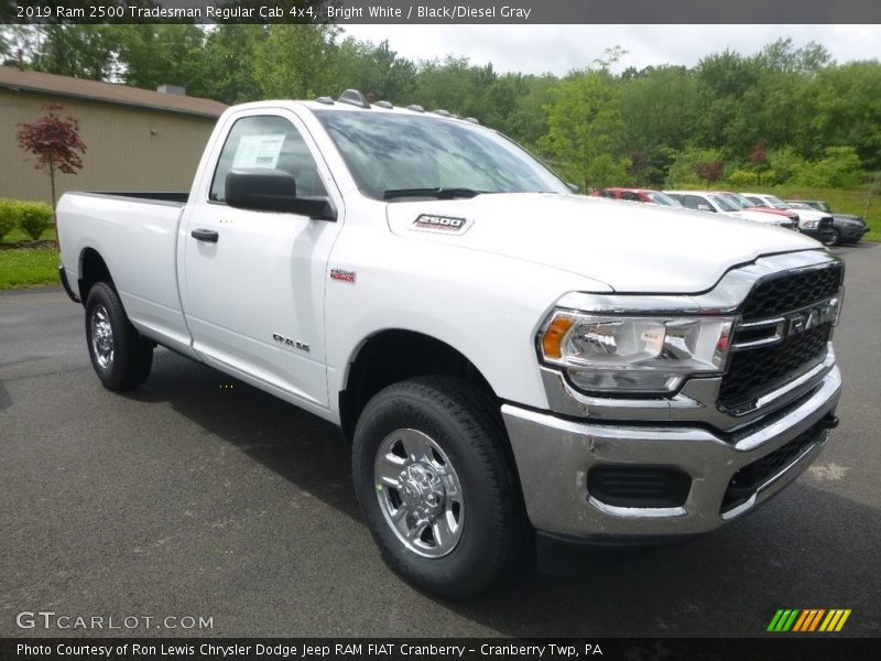 Bright White / Black/Diesel Gray 2019 Ram 2500 Tradesman Regular Cab 4x4