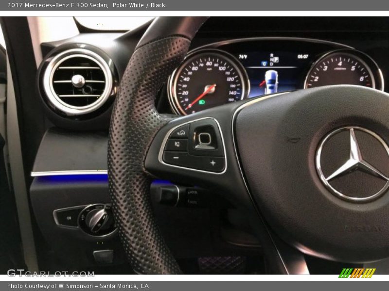 Polar White / Black 2017 Mercedes-Benz E 300 Sedan