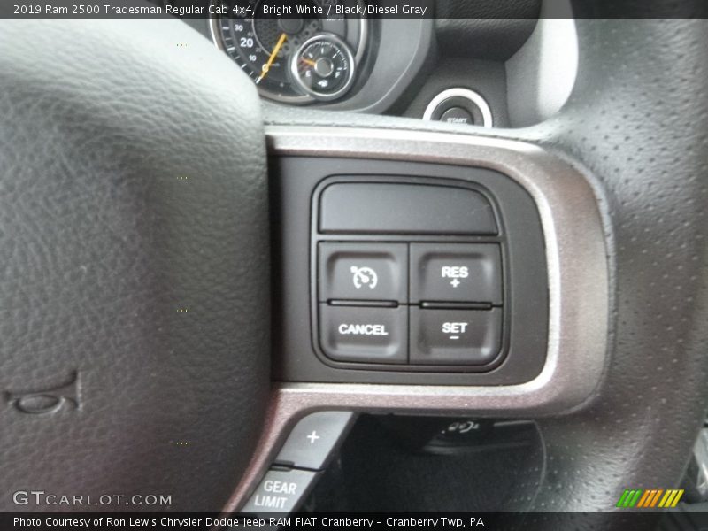 Bright White / Black/Diesel Gray 2019 Ram 2500 Tradesman Regular Cab 4x4