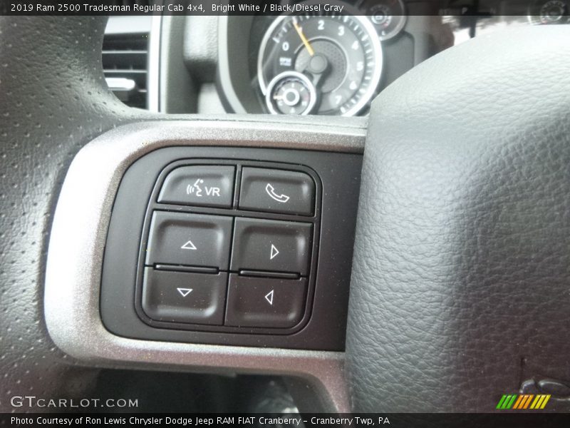 Bright White / Black/Diesel Gray 2019 Ram 2500 Tradesman Regular Cab 4x4