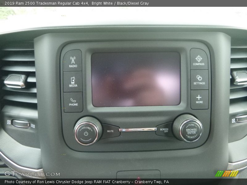 Bright White / Black/Diesel Gray 2019 Ram 2500 Tradesman Regular Cab 4x4