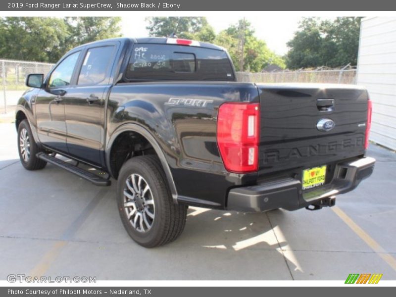 Shadow Black / Ebony 2019 Ford Ranger Lariat SuperCrew
