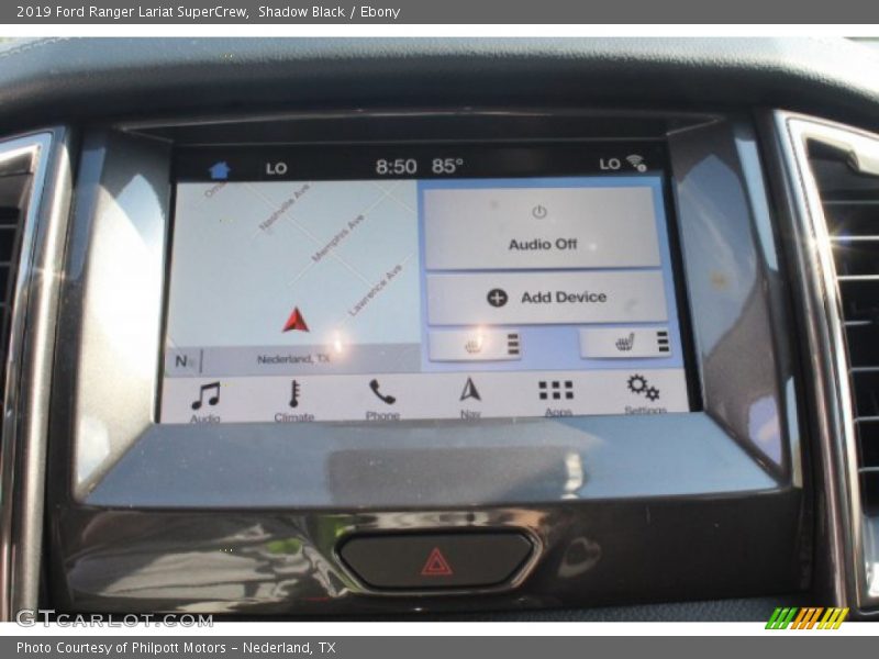 Shadow Black / Ebony 2019 Ford Ranger Lariat SuperCrew