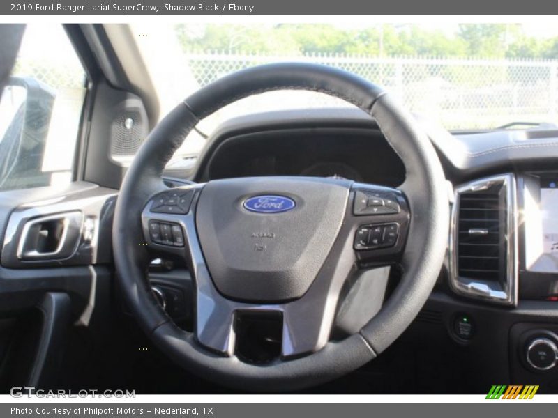 Shadow Black / Ebony 2019 Ford Ranger Lariat SuperCrew