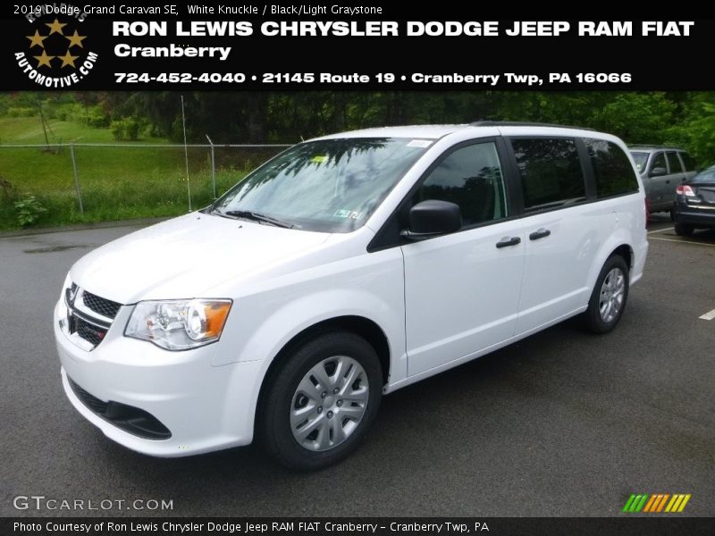 White Knuckle / Black/Light Graystone 2019 Dodge Grand Caravan SE