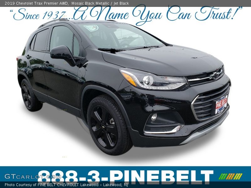 Mosaic Black Metallic / Jet Black 2019 Chevrolet Trax Premier AWD