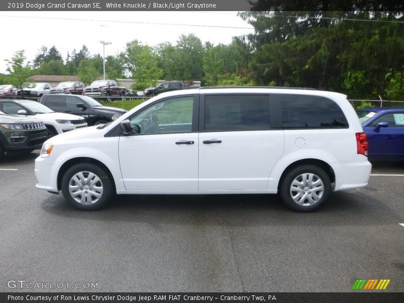 White Knuckle / Black/Light Graystone 2019 Dodge Grand Caravan SE