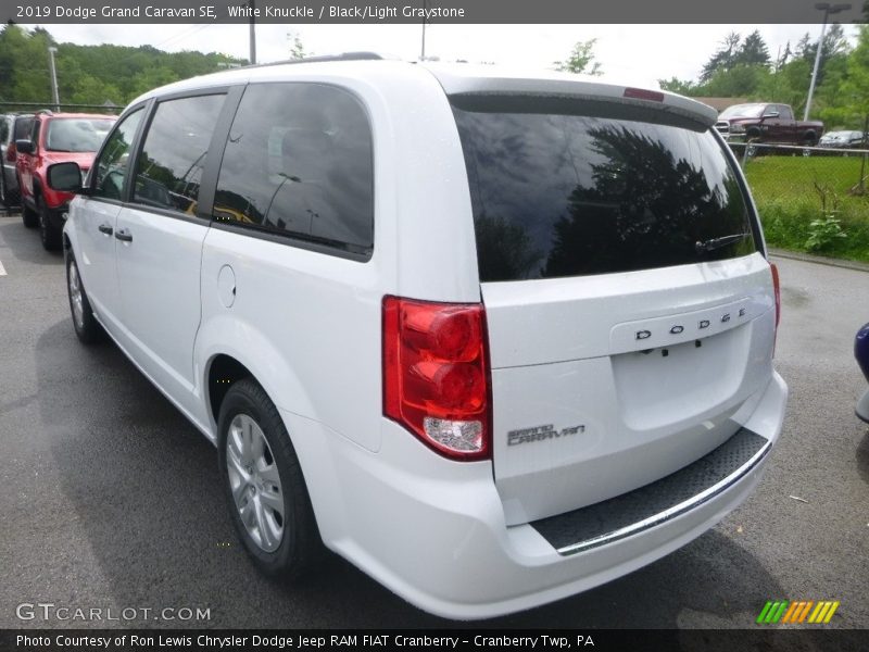 White Knuckle / Black/Light Graystone 2019 Dodge Grand Caravan SE