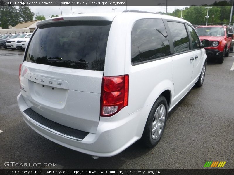 White Knuckle / Black/Light Graystone 2019 Dodge Grand Caravan SE