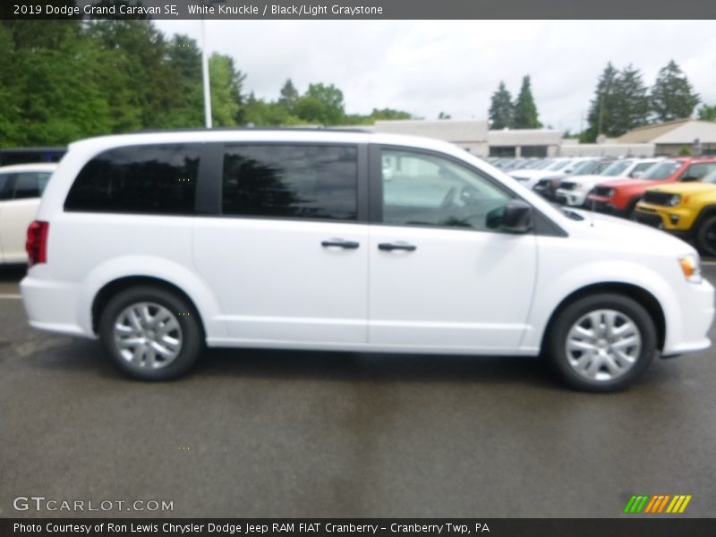 White Knuckle / Black/Light Graystone 2019 Dodge Grand Caravan SE
