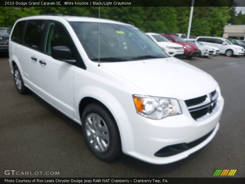 White Knuckle / Black/Light Graystone 2019 Dodge Grand Caravan SE
