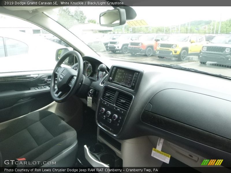 White Knuckle / Black/Light Graystone 2019 Dodge Grand Caravan SE