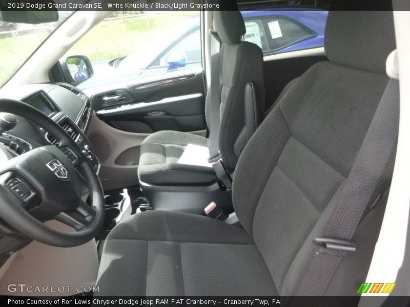 White Knuckle / Black/Light Graystone 2019 Dodge Grand Caravan SE