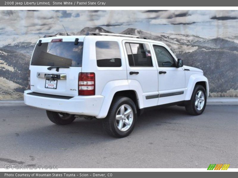 Stone White / Pastel Slate Gray 2008 Jeep Liberty Limited