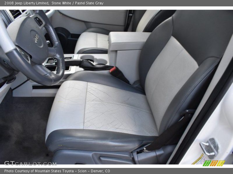 Stone White / Pastel Slate Gray 2008 Jeep Liberty Limited