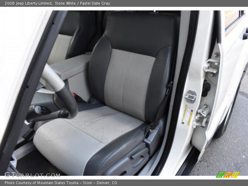 Stone White / Pastel Slate Gray 2008 Jeep Liberty Limited