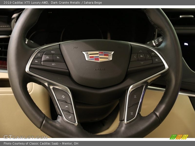 Dark Granite Metallic / Sahara Beige 2019 Cadillac XT5 Luxury AWD