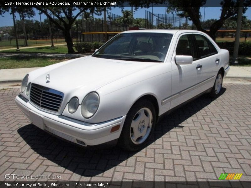 Polar White / Parchment 1997 Mercedes-Benz E 420 Sedan