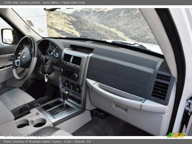 Stone White / Pastel Slate Gray 2008 Jeep Liberty Limited