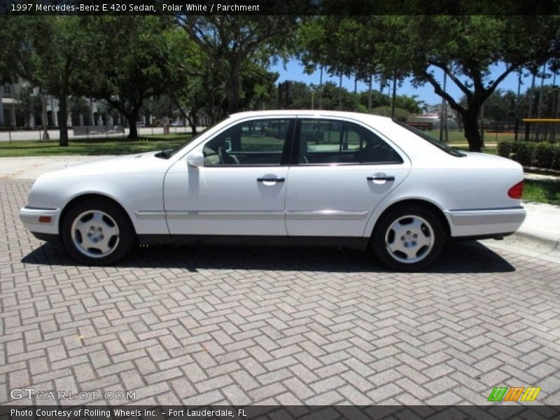 Polar White / Parchment 1997 Mercedes-Benz E 420 Sedan