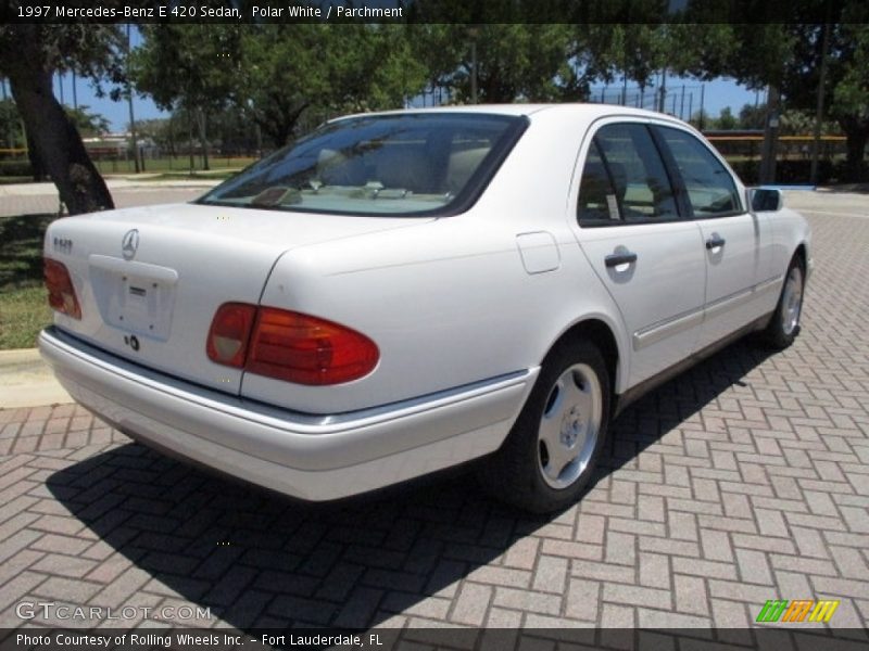 Polar White / Parchment 1997 Mercedes-Benz E 420 Sedan