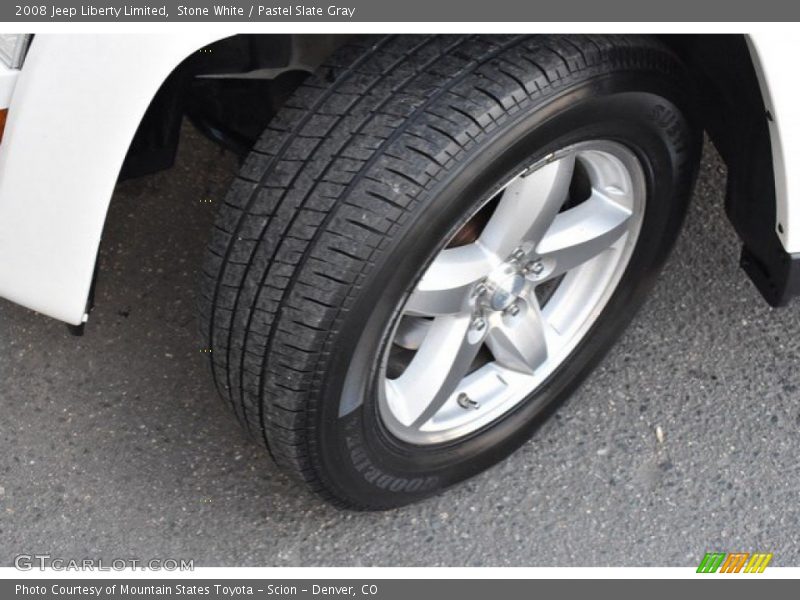 Stone White / Pastel Slate Gray 2008 Jeep Liberty Limited