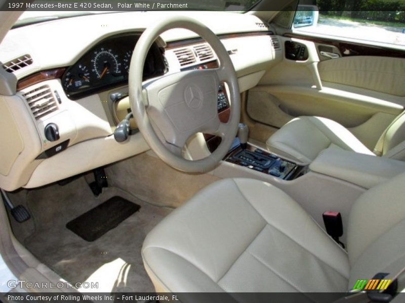Polar White / Parchment 1997 Mercedes-Benz E 420 Sedan