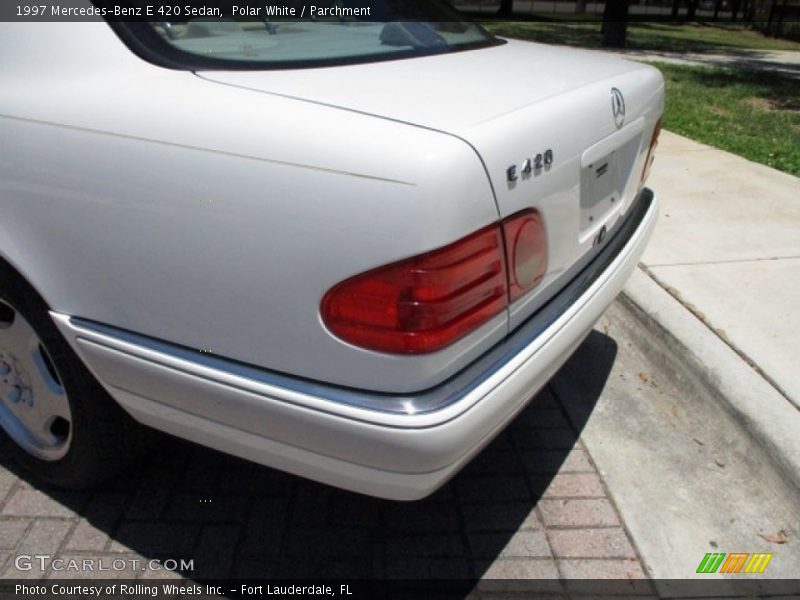 Polar White / Parchment 1997 Mercedes-Benz E 420 Sedan