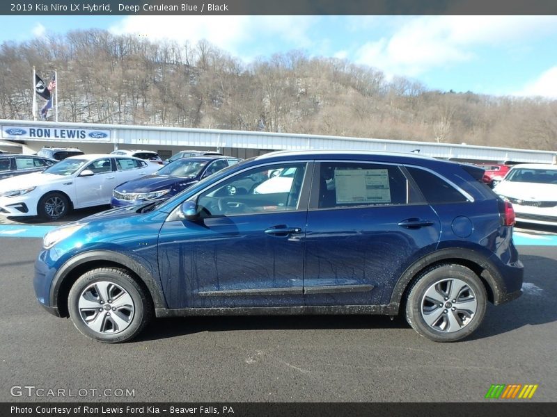 Deep Cerulean Blue / Black 2019 Kia Niro LX Hybrid