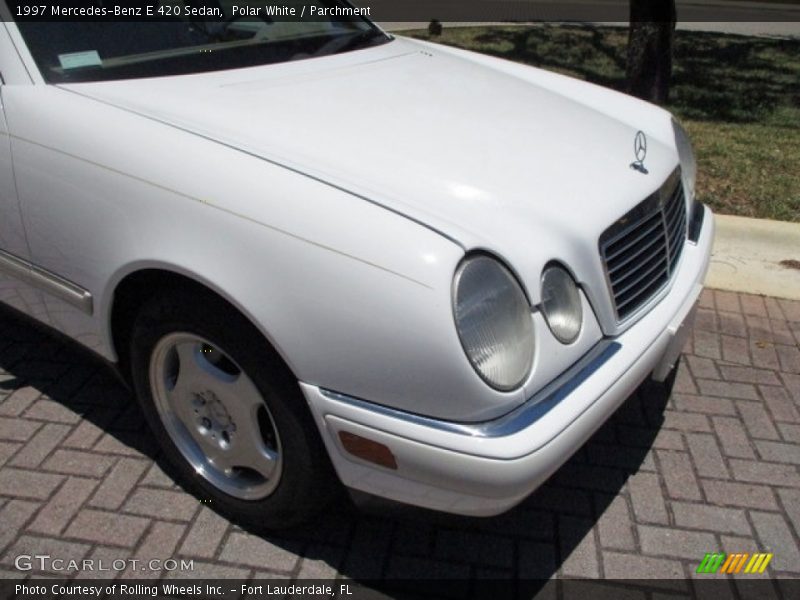 Polar White / Parchment 1997 Mercedes-Benz E 420 Sedan