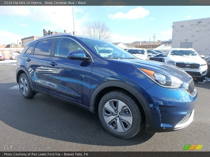 Deep Cerulean Blue / Black 2019 Kia Niro LX Hybrid