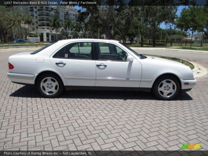 Polar White / Parchment 1997 Mercedes-Benz E 420 Sedan