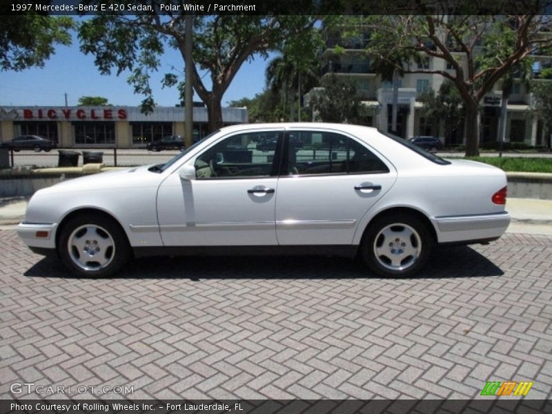 Polar White / Parchment 1997 Mercedes-Benz E 420 Sedan