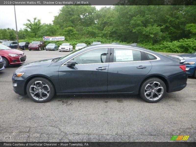 Shadow Gray Metallic / Jet Black 2019 Chevrolet Malibu RS