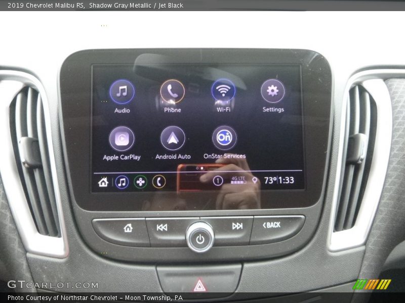 Shadow Gray Metallic / Jet Black 2019 Chevrolet Malibu RS