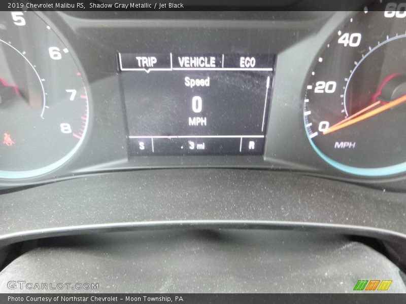 Shadow Gray Metallic / Jet Black 2019 Chevrolet Malibu RS