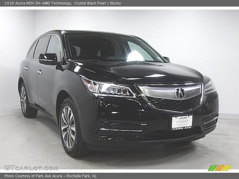 Crystal Black Pearl / Ebony 2016 Acura MDX SH-AWD Technology