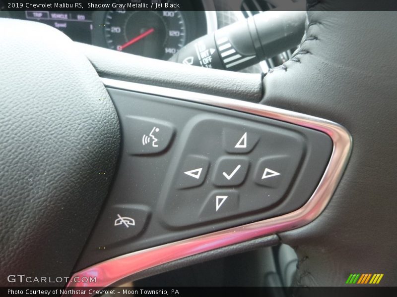 Shadow Gray Metallic / Jet Black 2019 Chevrolet Malibu RS