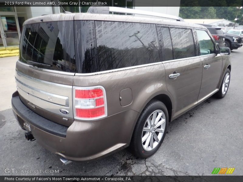 Stone Gray / Charcoal Black 2019 Ford Flex Limited AWD