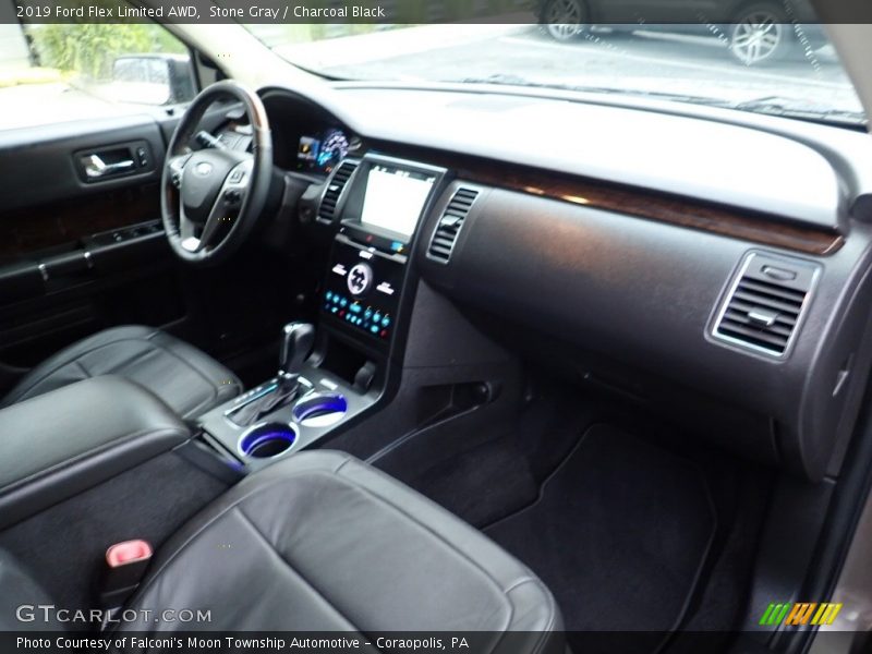 Stone Gray / Charcoal Black 2019 Ford Flex Limited AWD