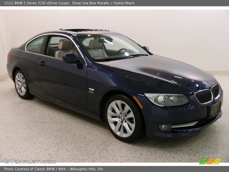 Deep Sea Blue Metallic / Oyster/Black 2012 BMW 3 Series 328i xDrive Coupe